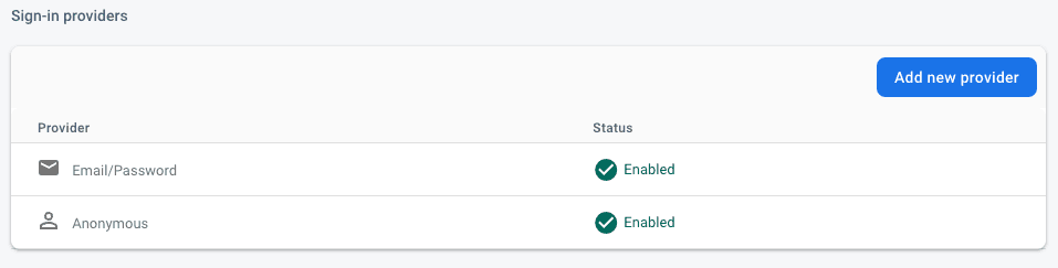 Firebase Auth Options - Add "Anonymous"